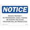 Signmission OSHA Notice Sign, 7" Height, 10" Width, Private Property No Trespassing Dogs Fishing Sign, Landscape OS-NS-D-710-L-17858 - alternate 1